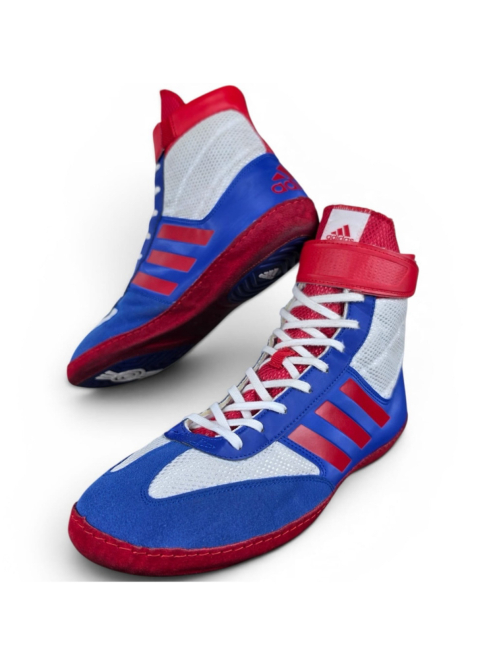 Adidas Combat Speed 4 Wrestling Shoes Size 12 Red White Blue